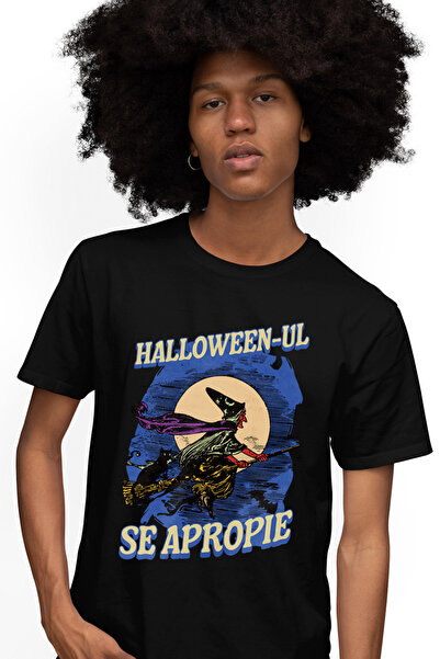 StoryGift Romania Tricou Barbati H4alloween-ul Se Apropie Vrajitoare Pe Matur...