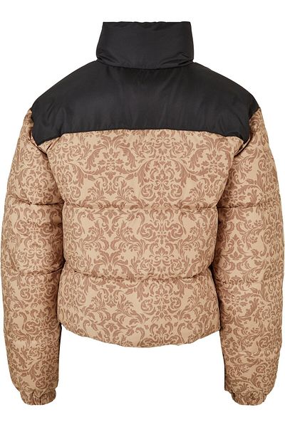 Urban Classics Damen Ladies Aop Retro Puffer Jacket