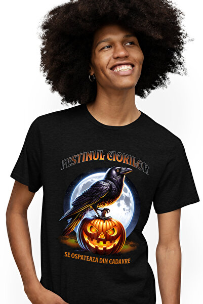 StoryGift Romania Tricou Barbati Festinul Ciorilor Se Ospateaza Din Cadavre H...