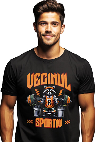 StoryGift Romania Tricou Barbati Scons Ridicand Greutatii Vecinul-sportiv Cu ...