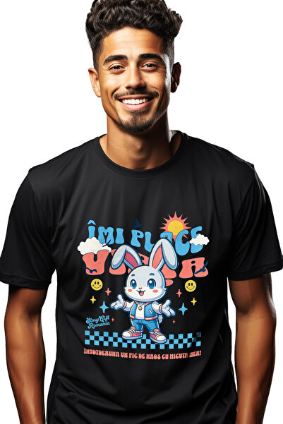 StoryGift Romania Tricou Barbati Imi Place Viata Cu Micuta Mea Streasanta, Iu...