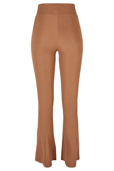 Urban Classics Damen Leggings mit hoher Taille und ausgestelltem Bein