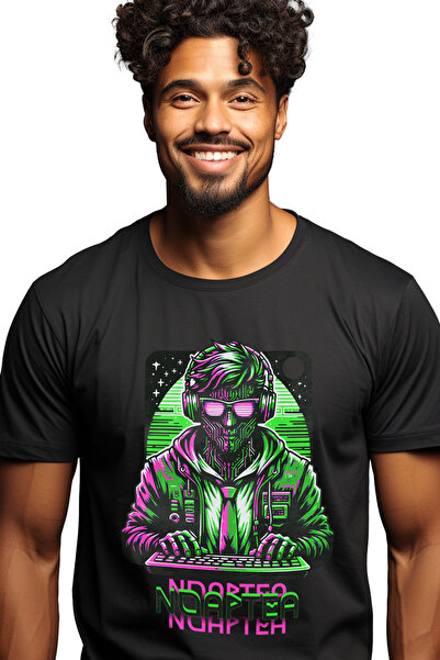 StoryGift Romania Tricou Barbati Noaptea. In Lumina Ecranelor, Cream Vise Pro...