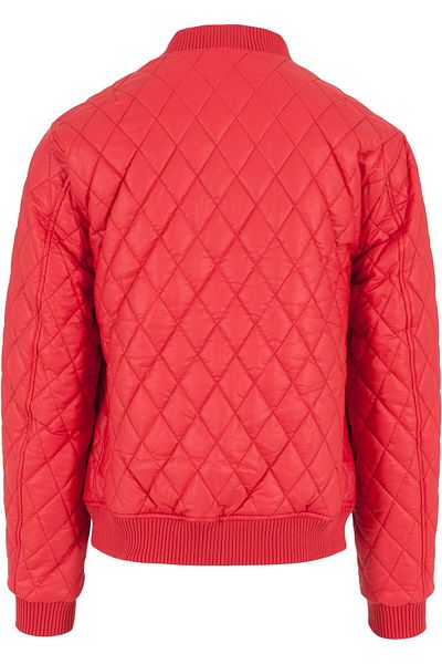 Urban Classics Herren Diamond Quilt Synthetic Leather Jacket