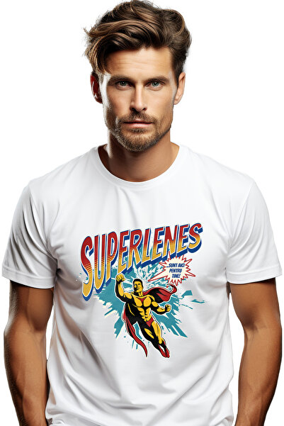 StoryGift Romania Tricou Barbati Super Lenes Supererou Sunt Aici Pentru Tine ...