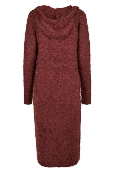 Urban Classics Damen Ladies Hooded Feather Cardigan