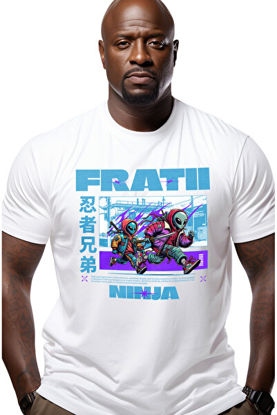 StoryGift Romania Tricou Barbati Fratii Ninja Extraterestri Fugind Univers No...