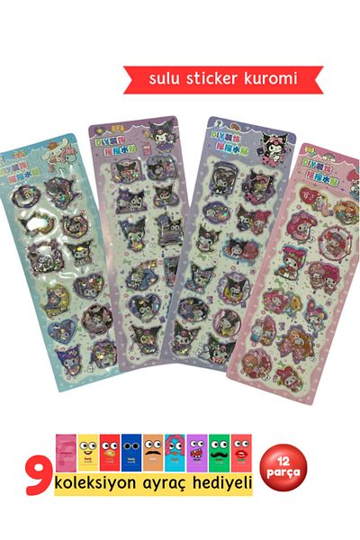Pembe Pasaj Kuromi My Melody Sanrio 3D Juicy Sticker