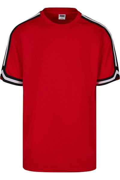 Urban Classics Herren Oversized Stripes Mesh Tee