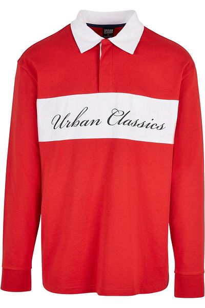 Urban Classics Herren Oversized Rugby Longsleeve