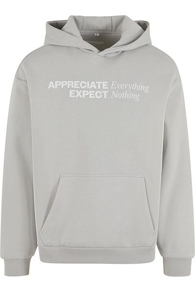Upscale by Mister Tee Flauschiger Kapuzenpullover „Wertschätzen und respektieren“
