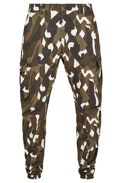 Urban Classics Herren Geometric Camo Stretch Twill Cargo Pants