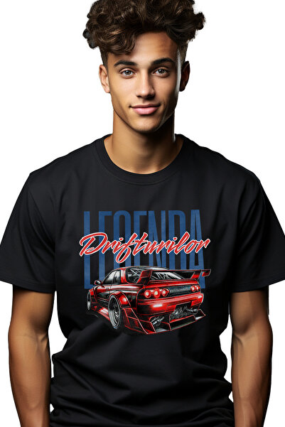 StoryGift Romania Tricou Barbati Legenda Drifturilor Masina Rosie Strada Vite...