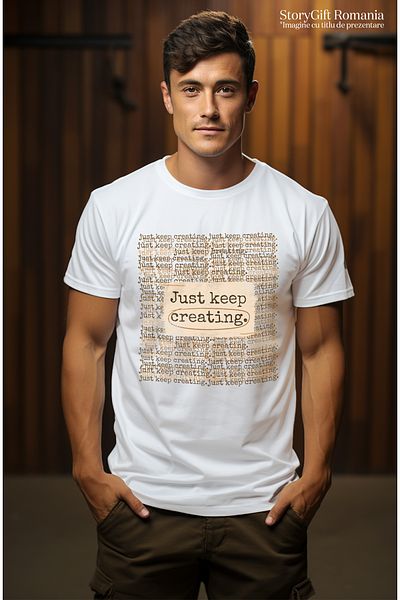StoryGift Romania Tricou Barbati Personalizat Pentru Creatorii De Continut, Youtube, Scris, Fotografie, Digistg