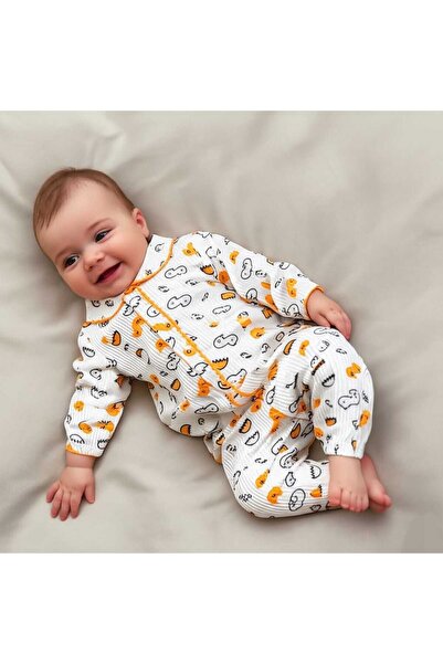 Baby Bakkal CİVCİV BASKILI BEBEK HEDİYELİK PİJAMA TAKIMI (0-3) AY