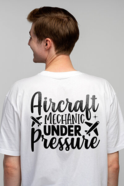 StoryGift Romania Men's T-Shirt With The Message In English "aircraft Mechani...