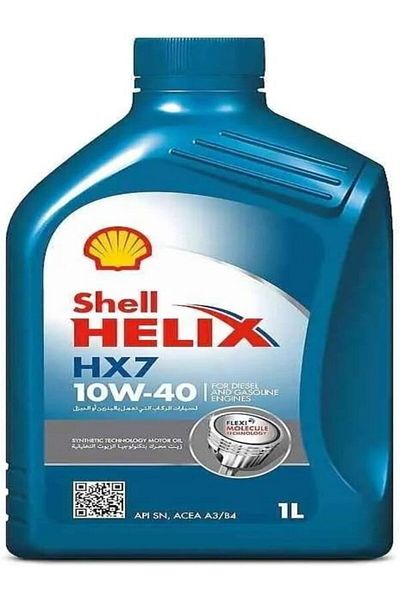 SHELL Shell Helix HX7 10W-40 Synthetic Technology Engine Oil - Suitable for Petrol and Diesel Engines - Carton (12 x 1 Liter)
