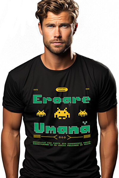 StoryGift Romania Tricou Barbati Joc Video Iubitorii De Lume Virtuala Eroare ...