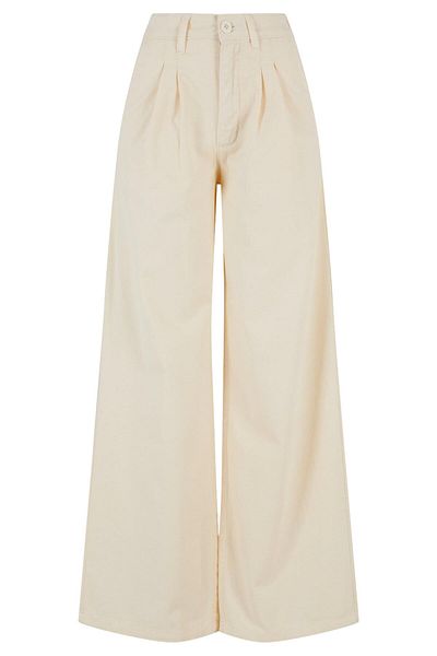 Urban Classics Damen Ladies Plissee Cotton Pants