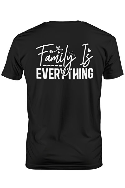 StoryGift Romania Tricou Barbati Cu Mesajul In Engleza "family Is Everything"...