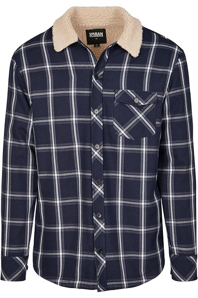 Urban Classics Herren Sherpa Lined Shirt Jacket