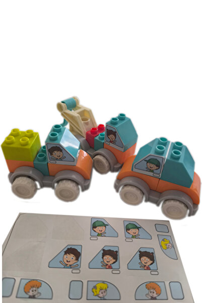 Kuzutoys Legoduplouyumlu 3 Adet Eğitici Arabalar
