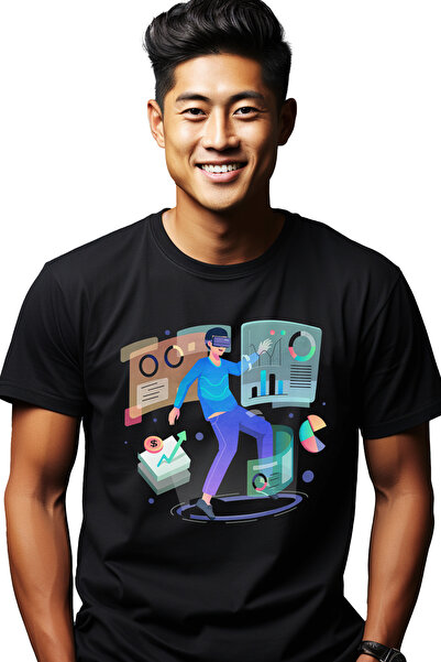 StoryGift Romania Tricou Barbati Cu Ochelari Vr, Moneda, Bani, Financiar, Gra...