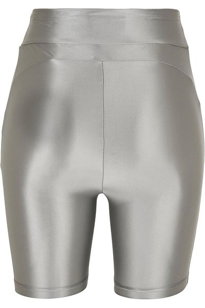 Urban Classics Damen Ladies Highwaist Shiny Metallic Cycle Shorts