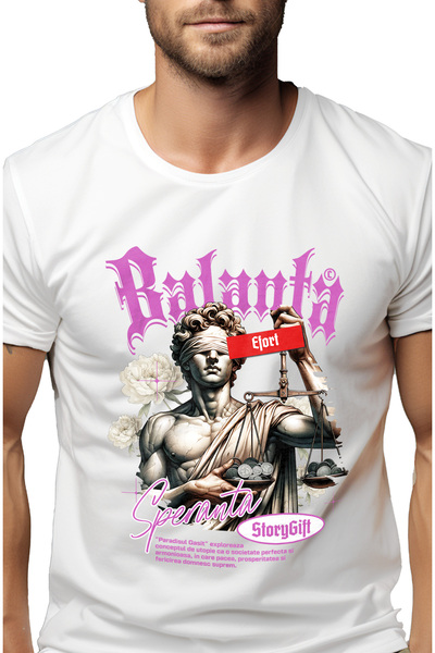 StoryGift Romania Tricou Barbati Paradisul Gasit - Balanta, Efort, Speranta C...