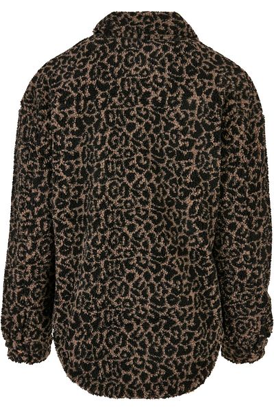 Urban Classics Damen Ladies Aop Sherpa Overshirt