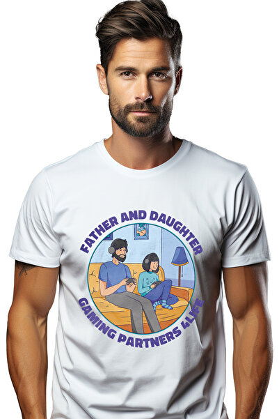 StoryGift Romania Tricou bărbătesc Tată și Fiică, Playmates, Gamers, Video Ga...