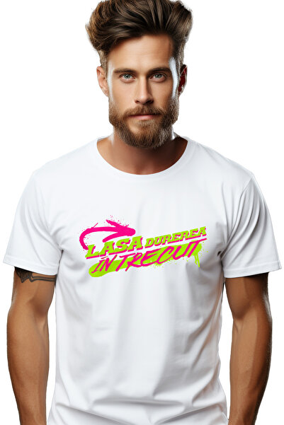 StoryGift Romania Tricou Barbati Mesaj Motivational Puternic Lasa Durerea In ...