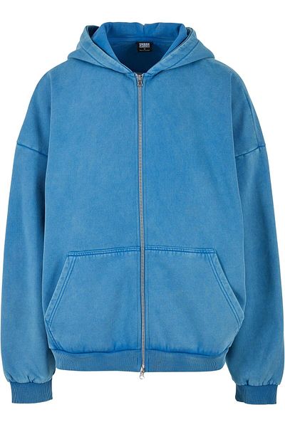 Urban Classics Herren Heavy Stone Washed 90's Zip Hoodie