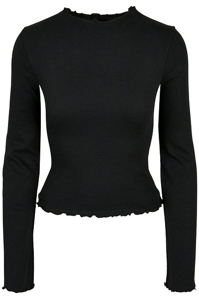 Urban Classics Damen Ladies Rib Turtelneck Longsleeve