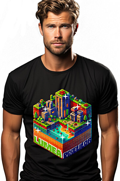 StoryGift Romania Tricou Barbati Joc Video Bun Venit! Lumea Pixelilor Cu Impr...