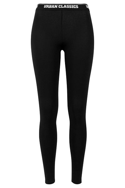 Urban Classics Damen Ladies Logo Leggings