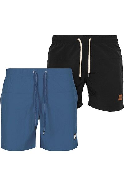 Urban Classics Herren Block Swim Shorts 2-pack