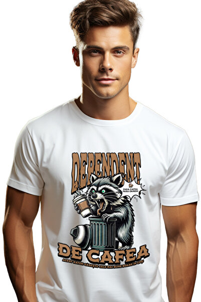 StoryGift Romania Tricou Barbati Dependent De Cafea Fara Cafea Fara Oameni Cu...