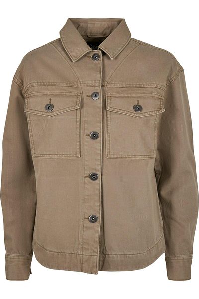 Urban Classics Damen Ladies Oversized Shirt Jacket