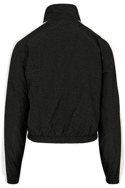 Urban Classics Damen Ladies' Short Striped Crinkle Track Jacket