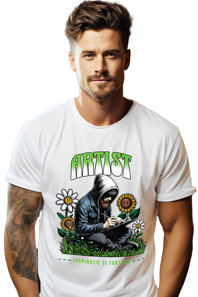 StoryGift Romania Tricou Barbati Om Creand Arta Artist. Inspiratie Si Fantezi...