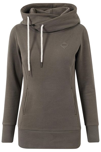 Urban Classics Damen Ladies Long Logopatch Hoody
