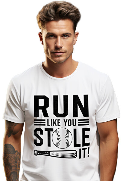 StoryGift Romania Tricou Barbati Cu Mesajul Care Te Indeamna Sa Fugi Ca Si Cu...