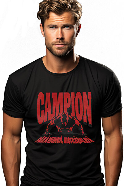 StoryGift Romania Men's T-Shirt Sporty Man Motivational Message No Work With ...