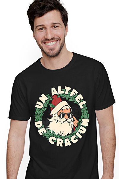 StoryGift Romania Men's T-Shirt A Different Kind of Christmas Santa With Sung...