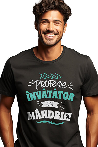 StoryGift Romania Tricou Barbati Profesie Invatator Cu Mandrie Scoala Copii E...