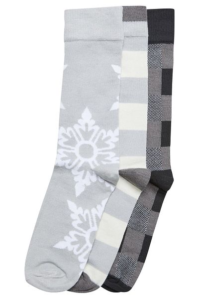 Urban Classics Unisex Christmas Snowflakes Socks 3-pack
