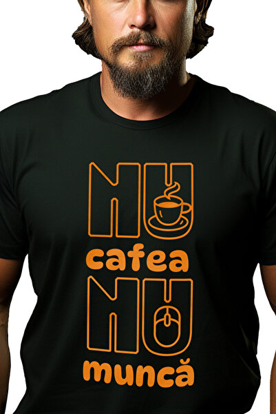 StoryGift Romania Men's T-Shirt No Coffee, No Work, Coffee Lovers Energy With...