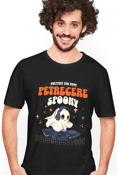 StoryGift Romania Tricou Barbati Fantoma Dj, Petrecere Horror Halowen Cu Impr...