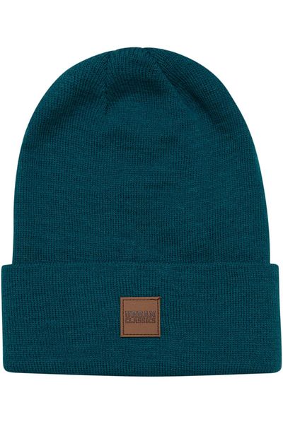 Urban Classics Unisex Synthetic Leatherpatch Long Beanie